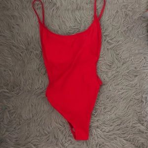 Sunny Co Famous Red Bathing Suit - Medium